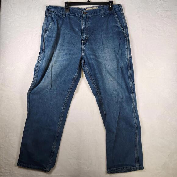 Carhartt Other - Carhartt FR Flame Resistant Jeans 40x32 Workwear‎ Utility Denim Distress Repair